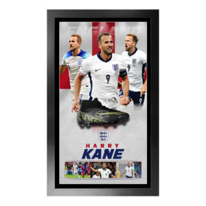 Soccer - Harry Kane England Signed & Framed Boot