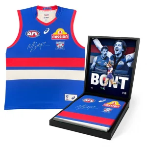 AFL - Marcus Bontempelli Signed Boxed Guernsey
