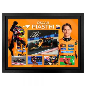Formula 1 - Oscar Piastri McLaren Signed & Framed 8x10 Photo Display