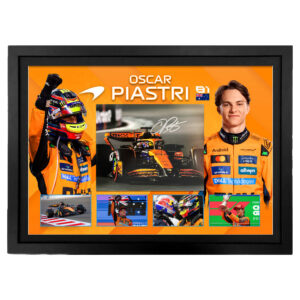 Formula 1 - Oscar Piastri McLaren Signed & Framed 8x10 Photo Display
