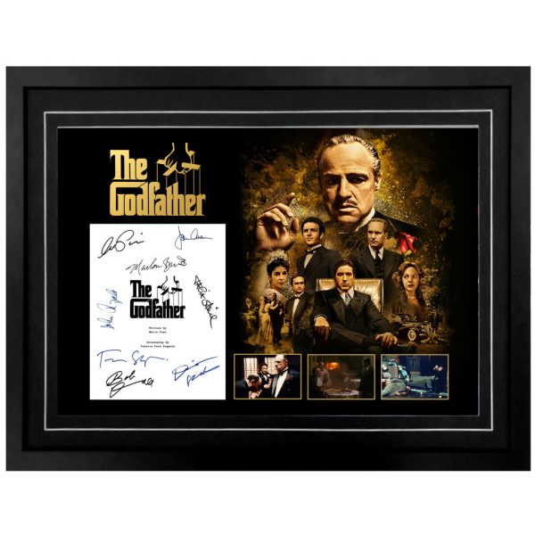 Godfather Signed Script Cast Signed & Framed