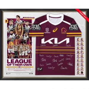 Brisbane Broncos 2025 Premiership Team Signed Jersey