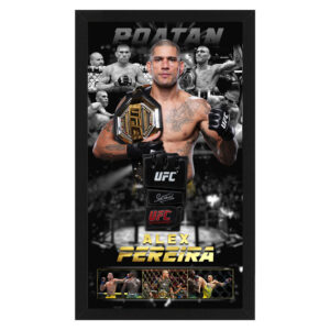UFC - Alex Pereira "Poatan" Signed & Framed UFC Glove