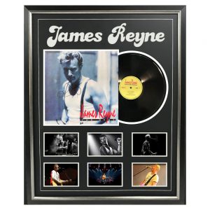 Music - James Reyne - Signed & Framed Vinyl Album Cover