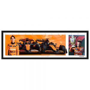 Formula 1 - Oscar Piastri Mclaren Signed 8x10 Mini Wings Framed Print