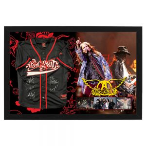 Music - Aerosmith Hand Signed & Framed Jersey