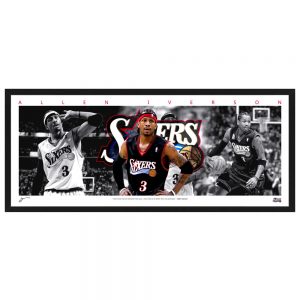 NBA Allen Iverson Philadelphia 76ers Mini Wings Framed Print