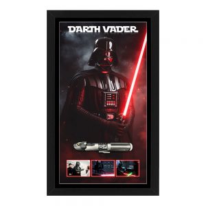 David Prowse “Star Wars” Signed & Framed Lightsaber