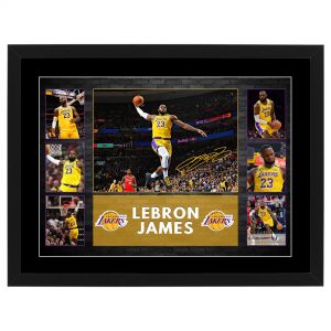 Basketball - LeBron James #23 Los Angeles Lakers Framed Pre Print