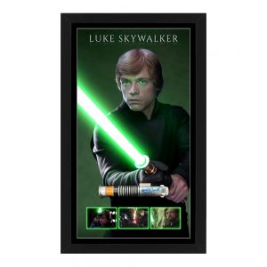 Mark Hamill “Star Wars” Signed & Framed Lightsaber