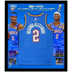Shai Gilgeous-Alexander Signed & Framed OKC Thunder Jersey 2025 NBA Finals Champions (JSA Hologram)