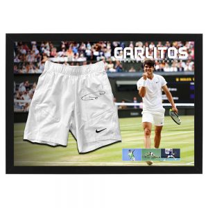 Carlos Alcaraz Signed & Framed Nike Tennis Shorts