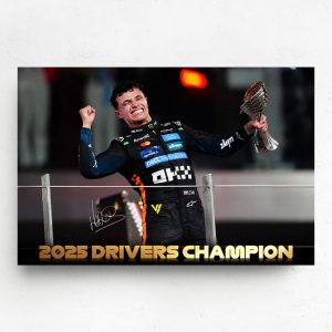 Canvas - Lando Norris Drivers World Champion H2