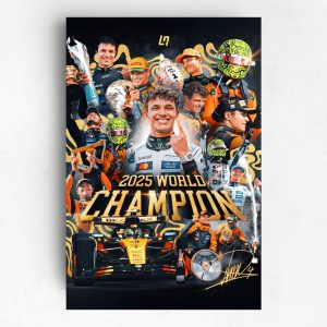 Canvas - Lando Norris Drivers World Champion V1