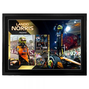 Formula 1 - Lando Norris 2025 Drivers Champion Signed & Framed 8x10 Photo Display