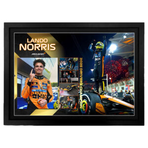 Formula 1 - Lando Norris 2025 Drivers Champion Signed & Framed 8x10 Photo Display