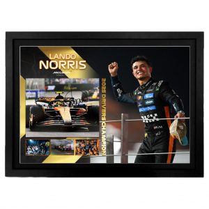 Formula 1 - Lando Norris 2025 Drivers Champion Signed & Framed 8x10 Photo Display