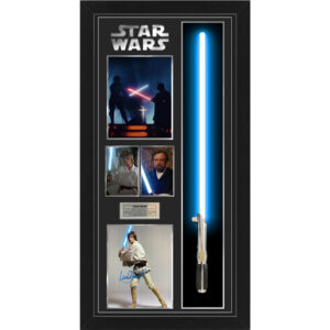 Star Wars - Mark Hamill Signed and Framed 8x10 Photo with Lightsaber Display