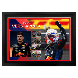Motorsport - Formula 1 - Max Verstappen Signed & Framed Vertical 8x10 Photo Display