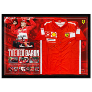 Formula 1 - Michael Schumacher Signed & Framed Pit Shirt
