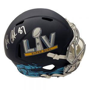 NFL – Rob Gronkowski Hand Signed "Super Bowl LIV" Full Size Speed Helmet (JSA COA)
