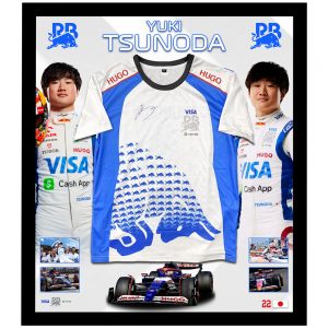 Formula 1 - Yuki Tsunoda Signed & Framed Shirt (JSA COA)