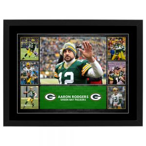 NFL - Aaron Rodgers Green Bay Packers Framed Pre Print