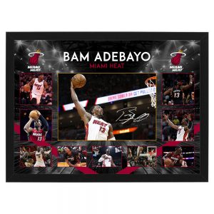 Basketball - BAM ADEBAYO Miami Heat Framed Large Photo Collage