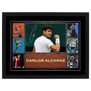 Tennis - Carlos Alcaraz Framed Pre Print