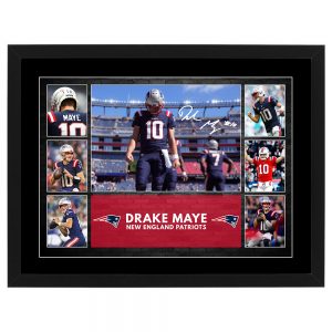 NFL - Drake Maye New England Patriots Framed Pre Print