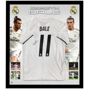 Soccer – Gareth Bale Signed & Framed Real Madrid Jersey