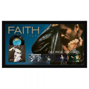Music - George Michael - Faith Signed & Framed EP Album Sleeve