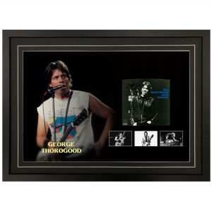 George Thorogood Signed & Framed Vinyl Record Sleeve (JSA COA)