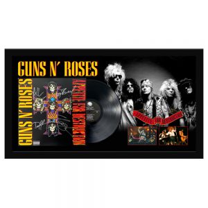 Music – Guns N’ Roses – Appetite For Destruction Signed & Framed Album Display