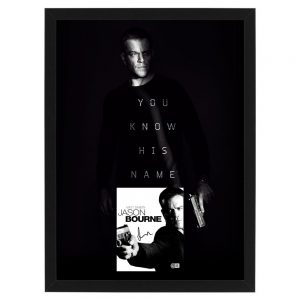 Jason Bourne - Matt Damon Signed & Framed Photo (Beckett Hologram)