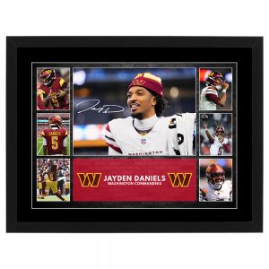 NFL - Jayden Daniels Washington Commanders Framed Pre Print