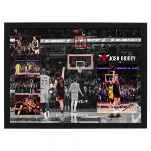 Basketball - Josh Giddey "Half Court Buzzer" Signed & Framed 8x10 Photo Display