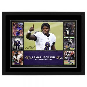 NFL - Lamar Jackson Baltimore Ravens Framed Pre Print