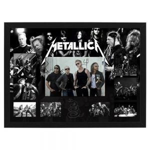 Metallica - "The Black" Signed & Framed 8x12" Photo Display