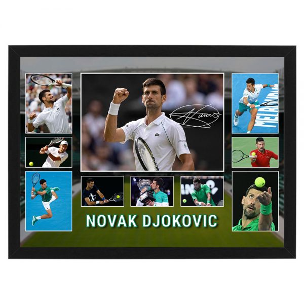 Tennis - Novak Djokovic Large Photo Collage | Taylormade Memorabilia ...