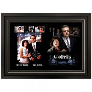 Paul Sorvino & Lorraine Bracco - "GoodFellas" Signed & Framed 8x10 Photograph (JSA COA)