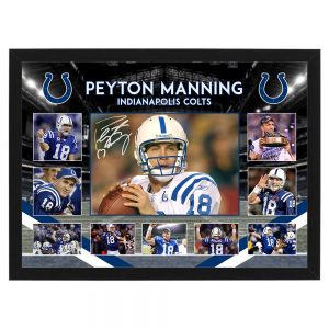 NFL - Peyton Manning Indianapolis Colts Framed Large Photo Collage
