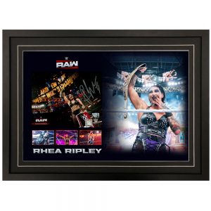 WWE - Rhea Ripley Signed & Framed 8x10 Photograph (Fanatics Hologram)