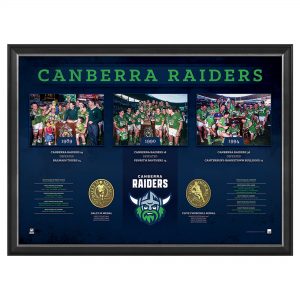 Canberra Raiders Historical Series Framed Display Limited Edition Sportsprint