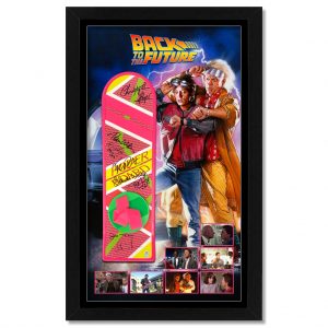 Back to the Future - Cast Signed Signed & Framed Full Size Hoverboard (OP Hologram)