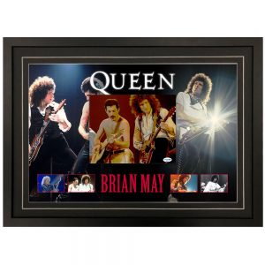 Queen - Brian May Signed & Framed 8x10 Photo Display (ACOA)