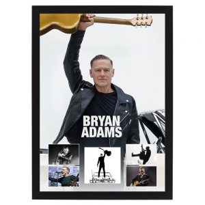 Bryan Adams - Signed & Framed "So Happy It Hurts" CD Art Card Deluxe Display (Beckett Hologram)