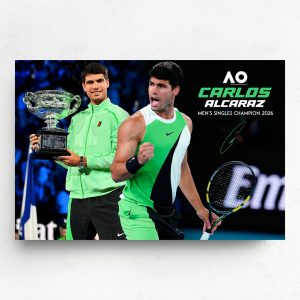 Canvas - Carlos Alcaraz 2026 Australian Open Men's Single Champion H1
