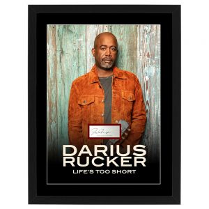 Darius Rucker Signed & Framed "Life's Too Short" Signed Signature Card Display (Premiere Collectibles COA)