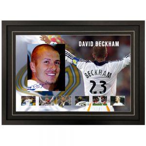 David Beckham - "Real Madrid" Signed & Framed 8x10 Photo Display (Hollywood Stars COA)